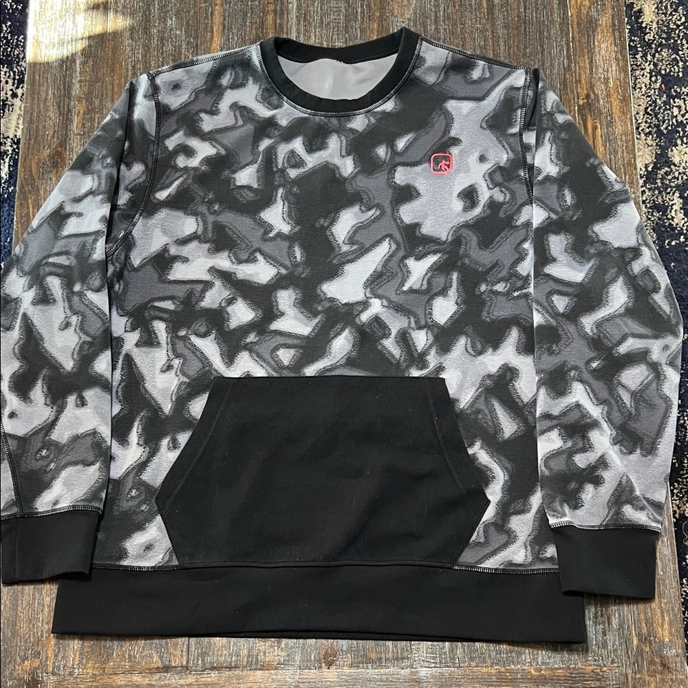 Stylish Black and Gray Crewneck - Reversible